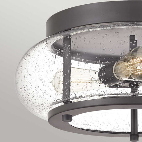 Trilogy 3 Light Flush Mount - Old Bronze - Comet Lighting