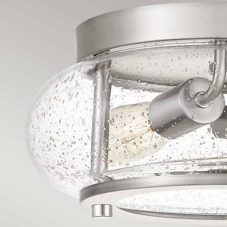 Trilogy 2 Light Flush Mount - Brushed Nickel - Comet Lighting