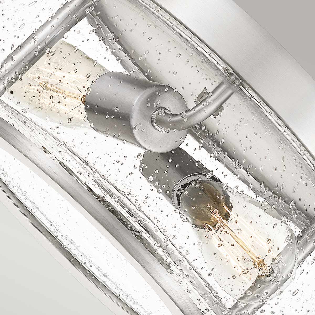 Trilogy 2 Light Flush Mount - Brushed Nickel - Comet Lighting