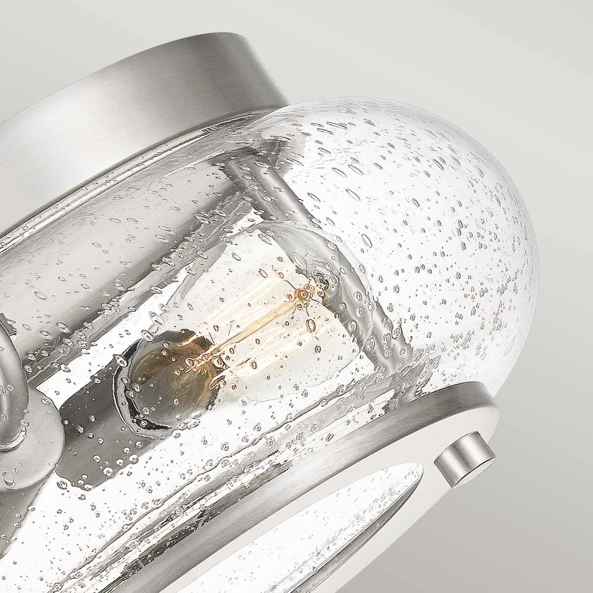 Trilogy 2 Light Flush Mount - Brushed Nickel - Comet Lighting
