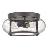Trilogy 2 Light Flush Mount - Old Bronze - Comet Lighting