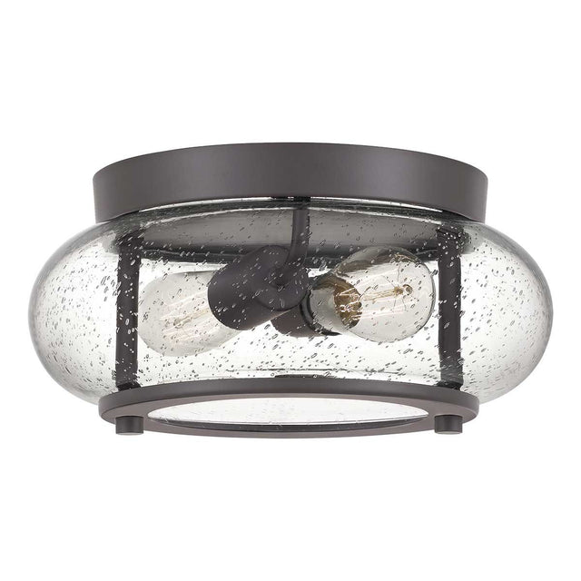 Trilogy 2 Light Flush Mount - Old Bronze - Comet Lighting
