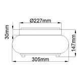 Trilogy 2 Light Flush Mount - Old Bronze - Comet Lighting