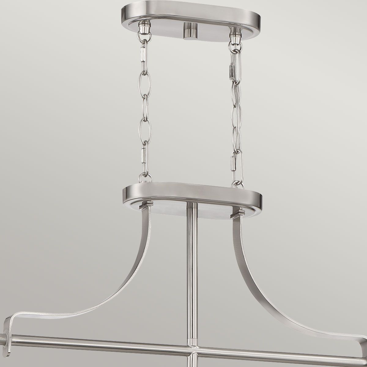 Trilogy 3 Light Island Pendant - Brushed Nickel - Comet Lighting
