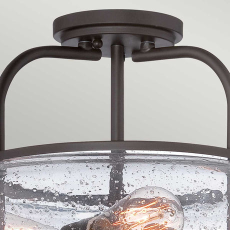 Trilogy 3 Light Medium Semi-Flush - Old Bronze - Comet Lighting