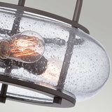 Trilogy 3 Light Medium Semi-Flush - Old Bronze - Comet Lighting