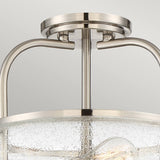Trilogy 3 Light Semi-Flush Mount - Brushed Nickel - Comet Lighting