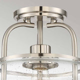 Trilogy 1 Light Semi-Flush Mount - Brushed Nickel - Comet Lighting