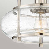 Trilogy 1 Light Semi-Flush Mount - Brushed Nickel - Comet Lighting