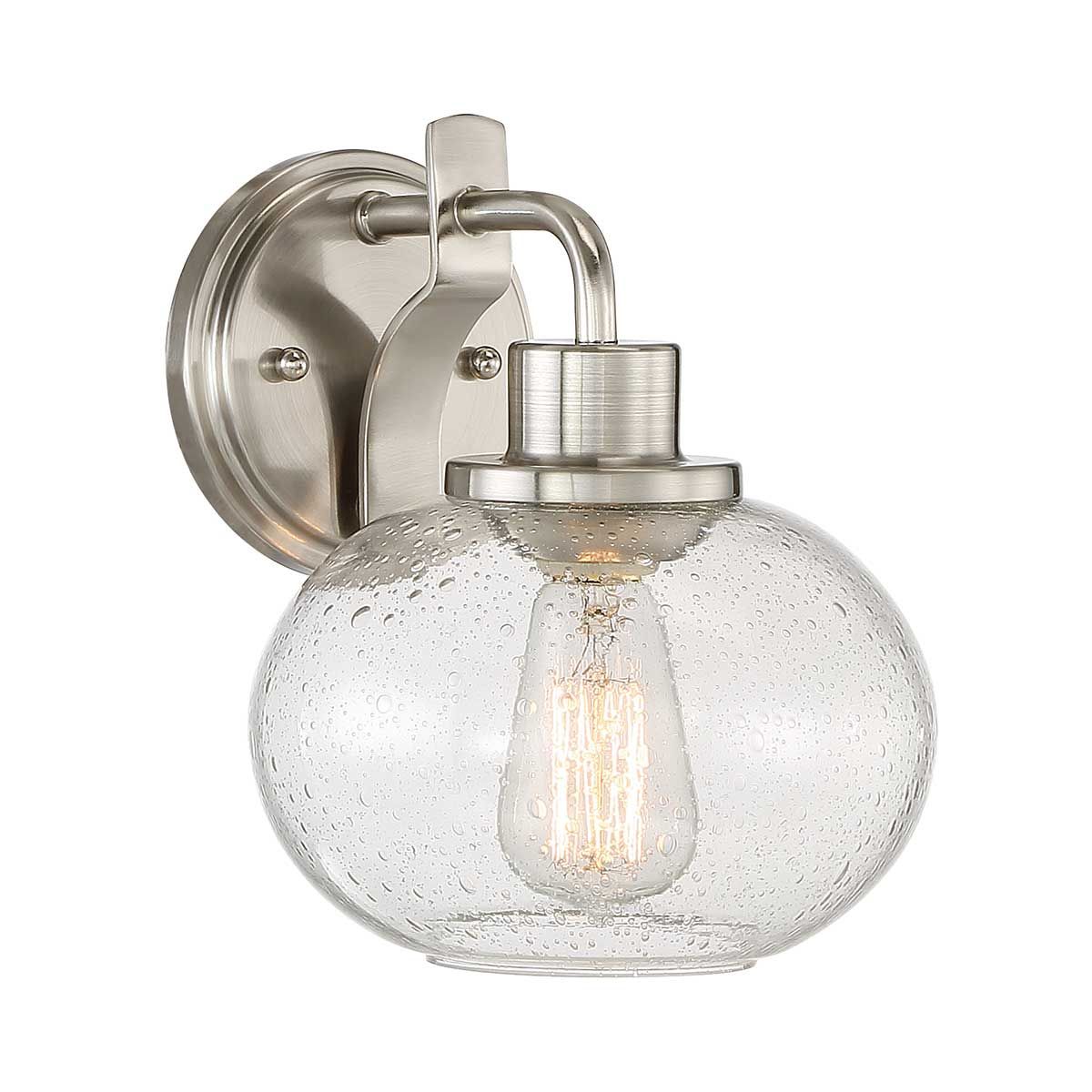 Trilogy 1 Light Wall Light - Brushed Nickel - Comet Lighting