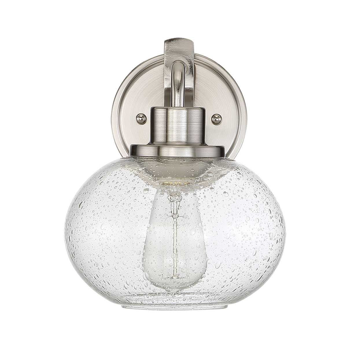 Trilogy 1 Light Wall Light - Brushed Nickel - Comet Lighting