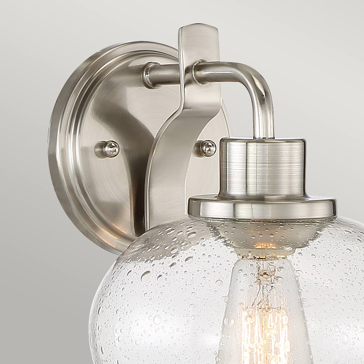 Trilogy 1 Light Wall Light - Brushed Nickel - Comet Lighting