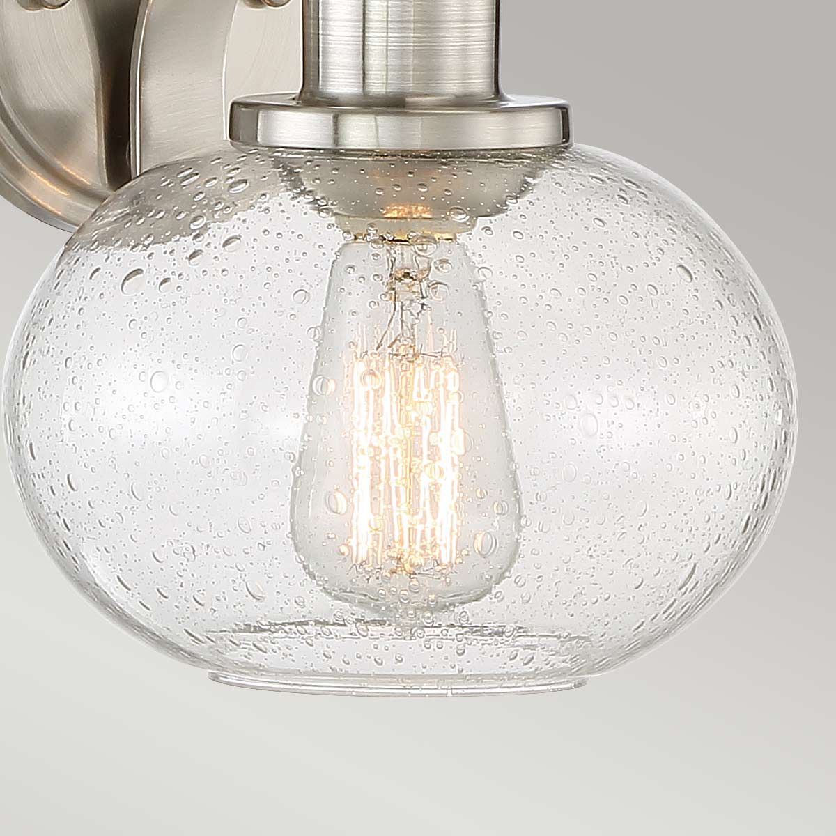 Trilogy 1 Light Wall Light - Brushed Nickel - Comet Lighting