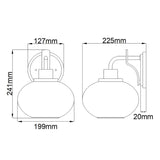 Trilogy 1 Light Wall Light - Brushed Nickel - Comet Lighting