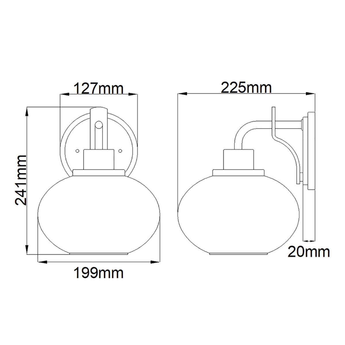Trilogy 1 Light Wall Light - Old Bronze - Comet Lighting