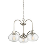 Trilogy 3 Light Chandelier - Brushed Nickel - Comet Lighting