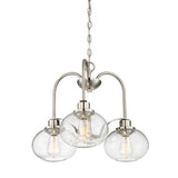 Trilogy 3 Light Chandelier - Brushed Nickel - Comet Lighting