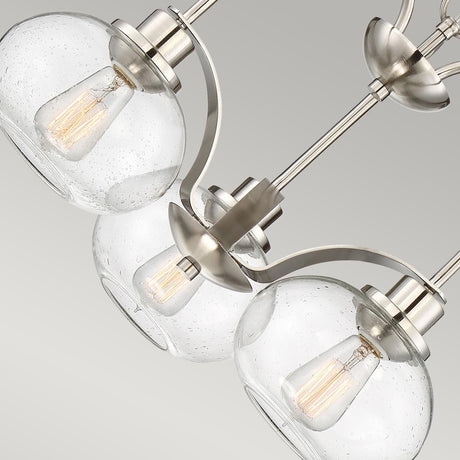 Trilogy 3 Light Chandelier - Brushed Nickel - Comet Lighting