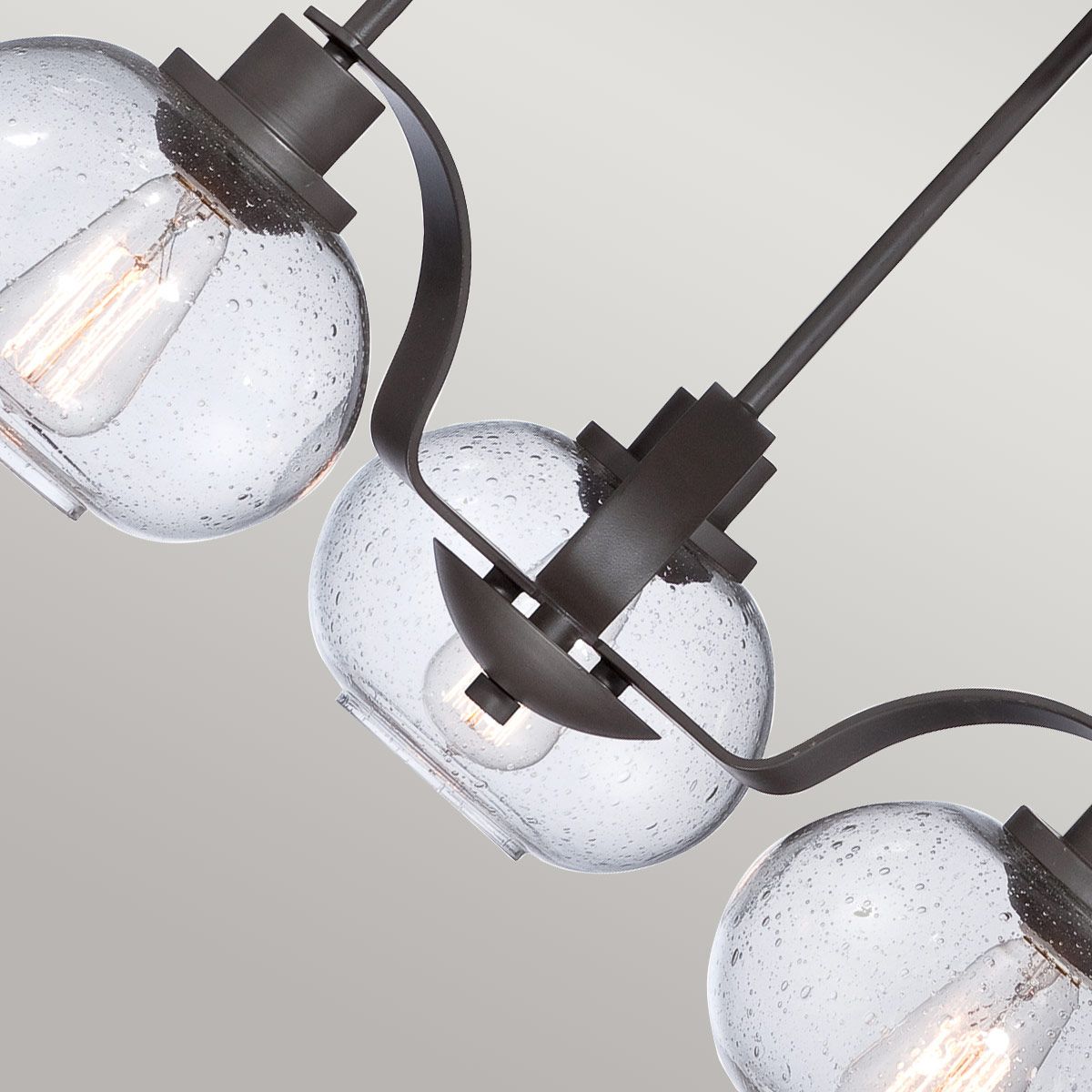 Trilogy 3 Light Chandelier - Old Bronze - Comet Lighting