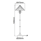 Victory Tiffany Floor Lamp - Comet Lighting