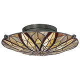 Victory Tiffany Semi-Flush - Comet Lighting