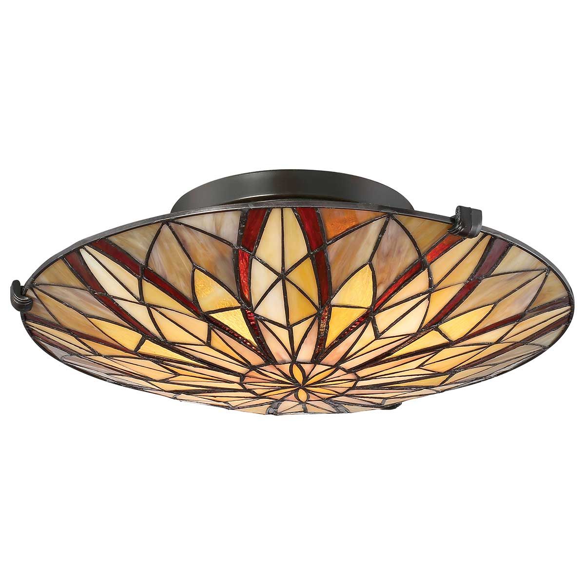 Victory Tiffany Semi-Flush - Comet Lighting