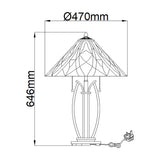 Victory Tiffany Table Lamp - Comet Lighting