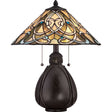 India 2-Light Table Lamp Imperial Bronze