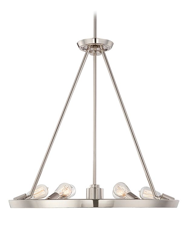 Theater Row 6-Light Chandelier Silver