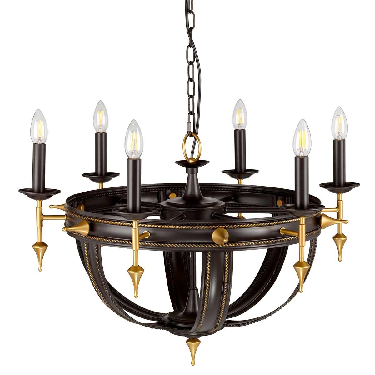 Regal 6-Light Chandelier - Comet Lighting