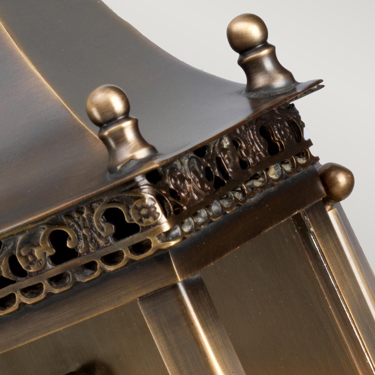 Regents Park 1 Light Wall Lantern - Brass - Comet Lighting