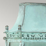 Regents Park 1 Light Wall Lantern - Verdigris - Comet Lighting