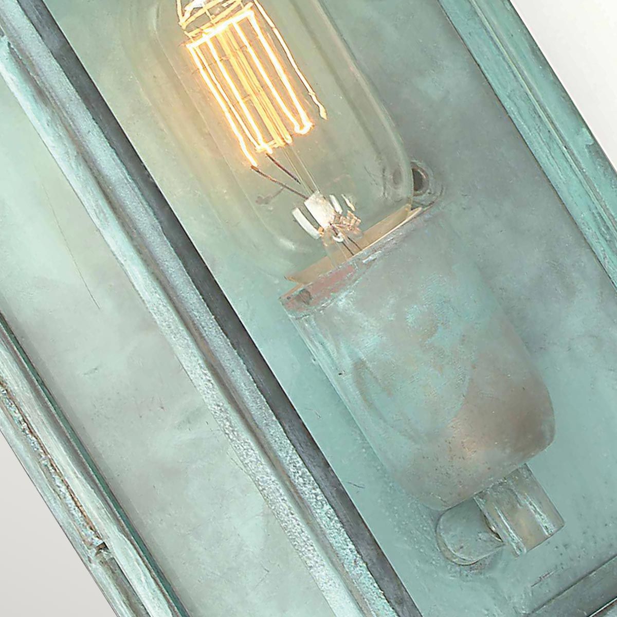 Regents Park 1 Light Wall Lantern - Verdigris - Comet Lighting