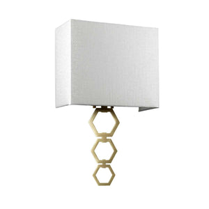 Ria Medium 1 Light Wall Light - Aged Brass - Comet Lighting