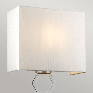 Ria Medium 1 Light Wall Light - Polished Chrome - Comet Lighting