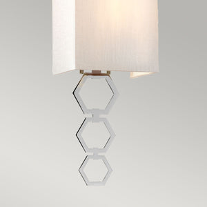 Ria Small 1 Light Wall Light - Polished Chrome - Comet Lighting