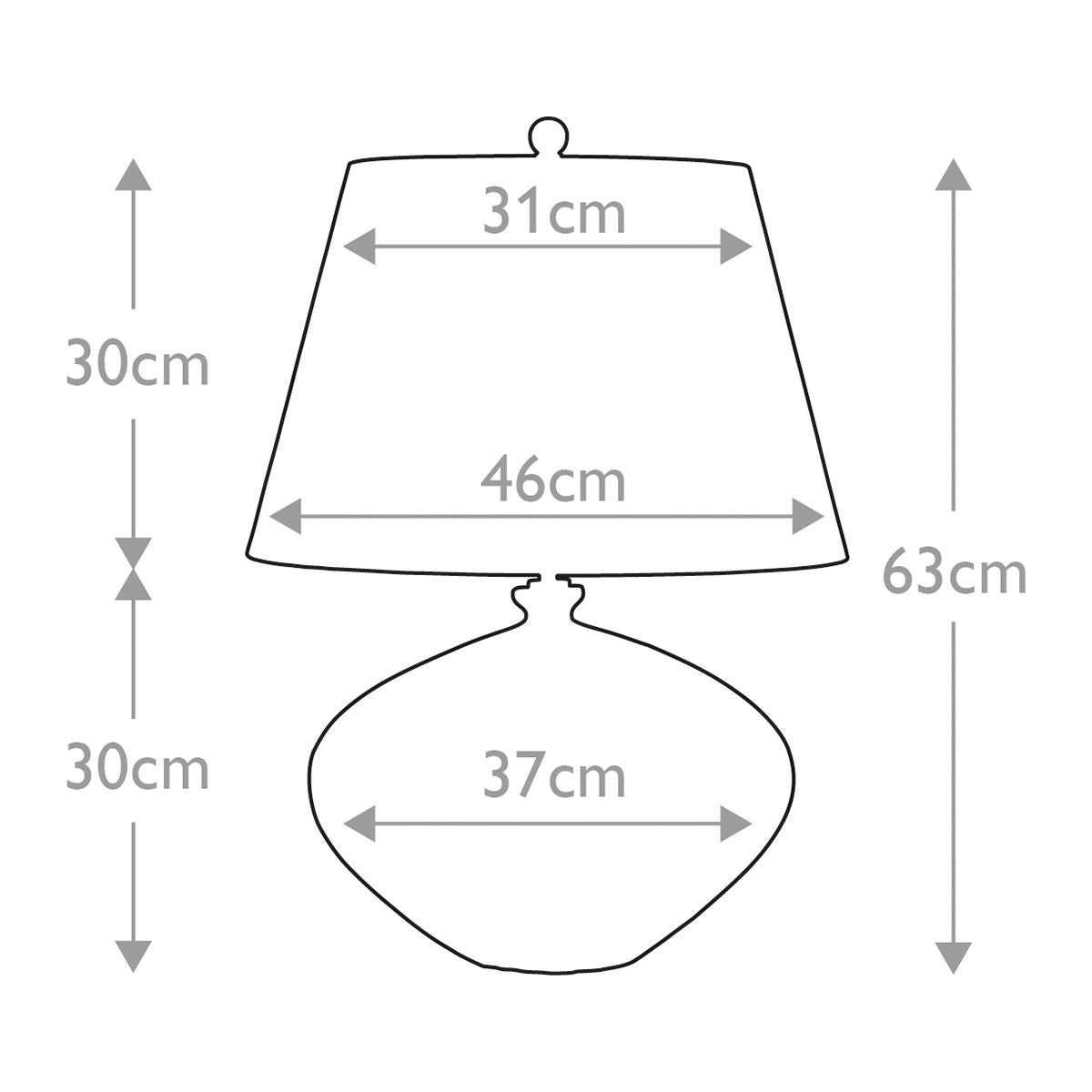 Rib Pumpkin 1-Light Table Lamp - Comet Lighting