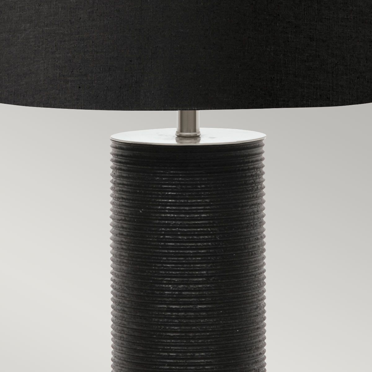 Ripple 1-Light Table Lamp - Black - Comet Lighting