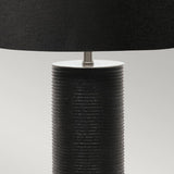 Ripple 1-Light Table Lamp - Black - Comet Lighting