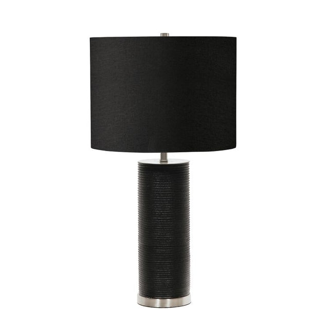 Ripple 1-Light Table Lamp - Black