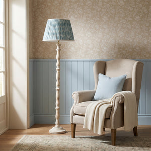 Bluish grey ikat Lampshade
