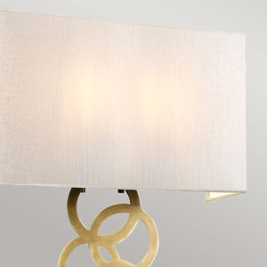 Rosa Large 2 Light Wall Light - Aged Brass - Comet Lighting
