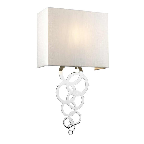 Rosa Medium 1 Light Wall Light - Polished Chrome - Comet Lighting