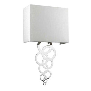 Rosa Medium 1 Light Wall Light - Polished Chrome - Comet Lighting
