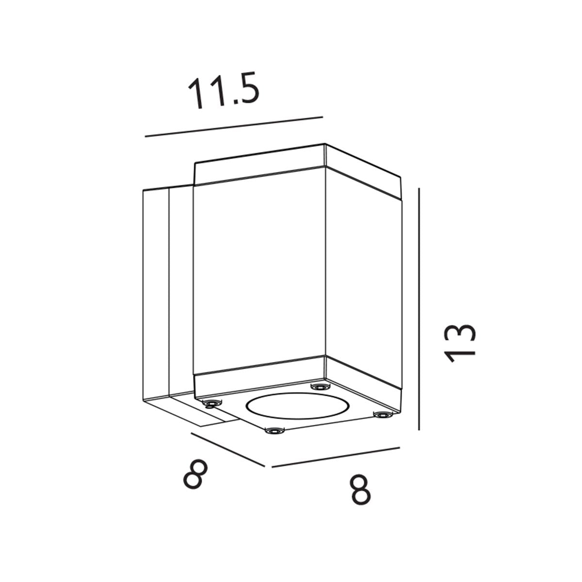 Sandvik 1 Light Down Wall Light - Comet Lighting