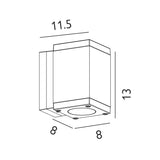 Sandvik 1 Light Down Wall Light - Comet Lighting