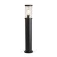 Bakerloo Outdoor Post - Black Metal & Polycarbonate 730mm - Comet Lighting