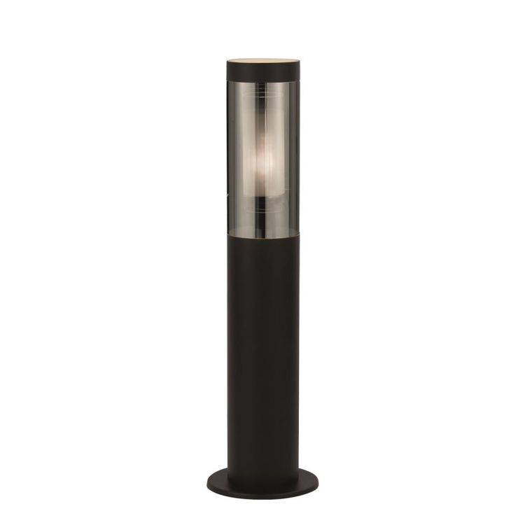 Batton 450mm Outdoor Post - Black & Smoked Diffuser| IP44 - Comet Lighting