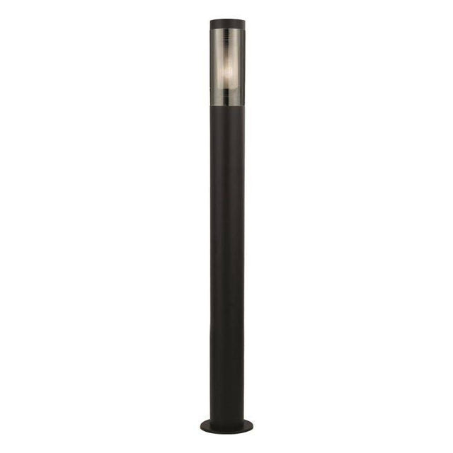 Batton 900mm Outdoor Post - Black & Smoked Diffuser| IP44 - Comet Lighting