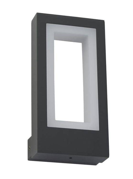 Berlin Outdoor Wall Light - Dark Grey| Frosted Diffuser|IP44 - Comet Lighting